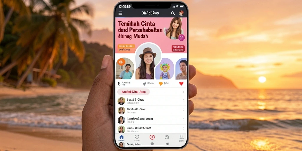 Antarmuka DMD686 yang modern, memudahkan interaksi dengan pengguna lain.