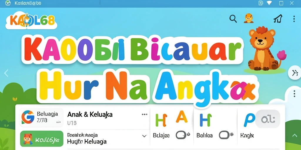 Tampilan antarmuka KAOL68 yang cerah dan interaktif.