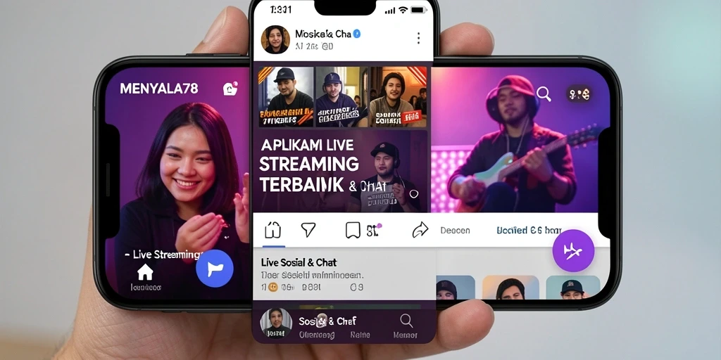 Tampilan antarmuka aplikasi MENYALA78 untuk Live Streaming yang menarik.
