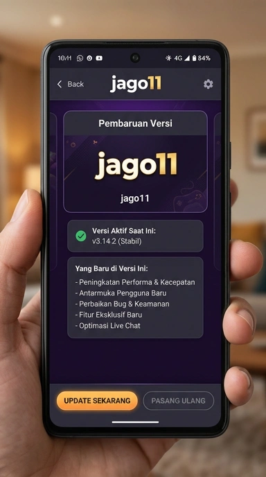 Tampilan riwayat versi jago11